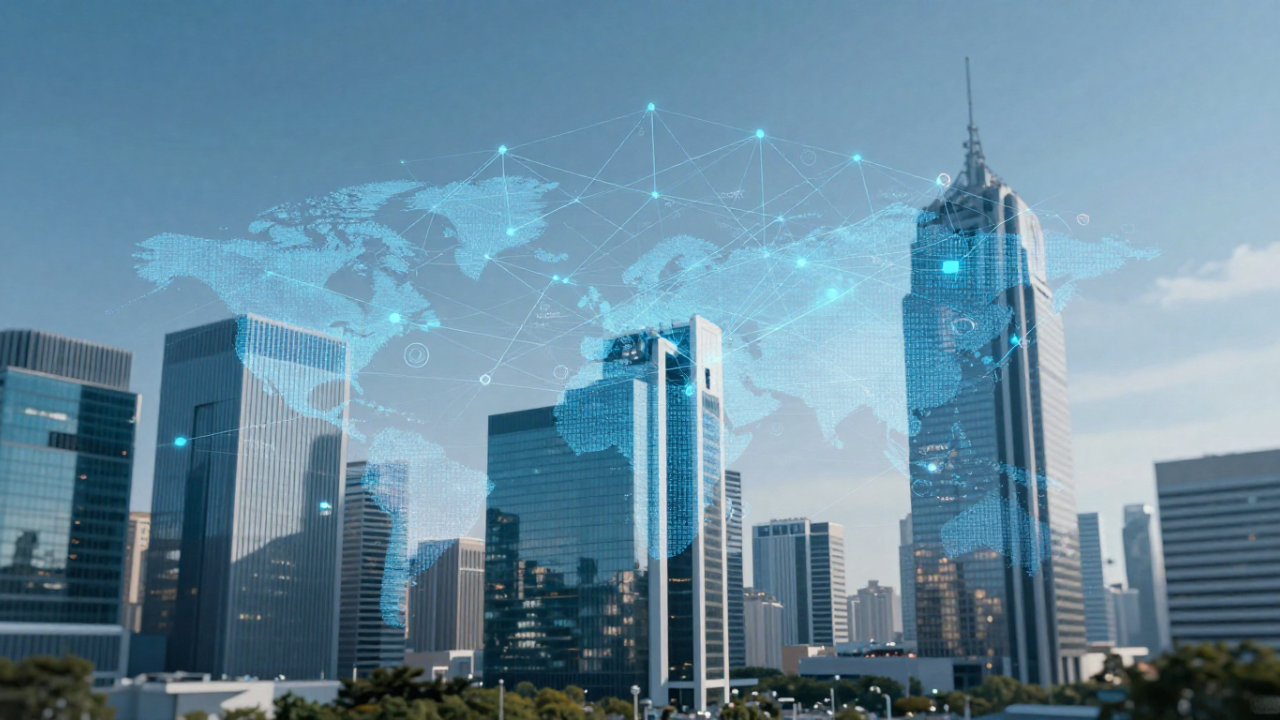 A man working on cyber security network for a business